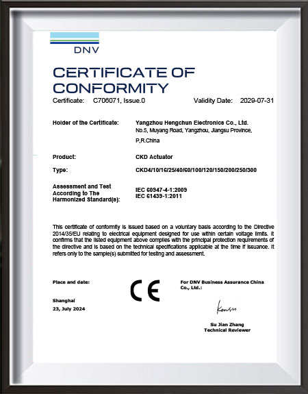 Certificado CE - LVD de baja tensión